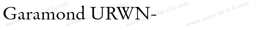 Garamond URWN字体转换